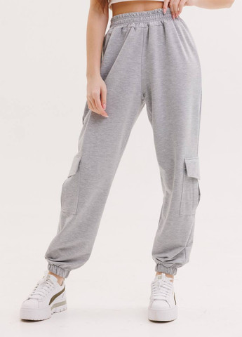 Джогери карго з бічними кишенями для дівчинки сірі 126921 No Brand (258514807)