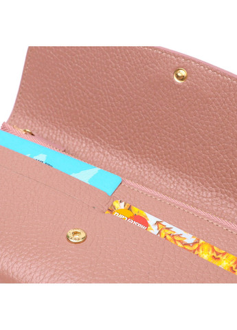 Відмінний жіночий гаманець з монетницею на блискавці з натуральної шкіри 21967 Пудровий Tony Bellucci (262158022)