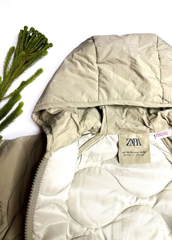 Оливкова (хакі) демісезонна демісезонна куртка 92 см хакі артикул л120 Zara