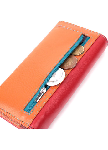 Великий гаманець для прекрасних жінок із натуральної шкіри 22518 Різнокольоровий st leather (277980461)