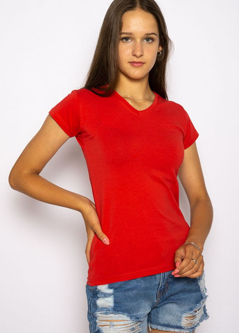 Футболка жіноча базова (Червоний) Time of Style - (261922288)