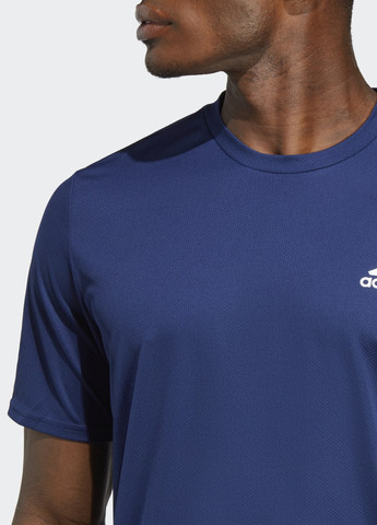 Синяя футболка aeroready designed for movement adidas