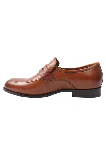 Коричневые туфли мужские из натуральной кожи, на низком ходу, цвет рыжый, Brooman
