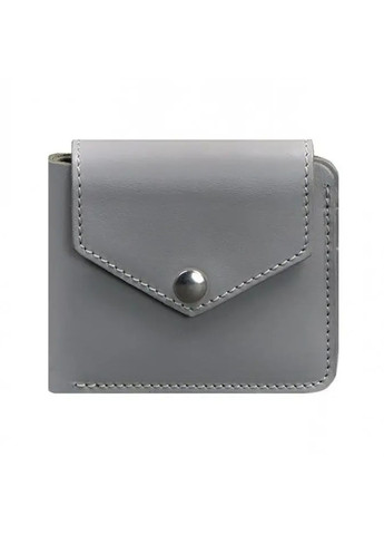 Жіночий шкіряний гаманець 4.2 на сірій BN-PM-4-2-тіньовій кнопці BlankNote (263519169)