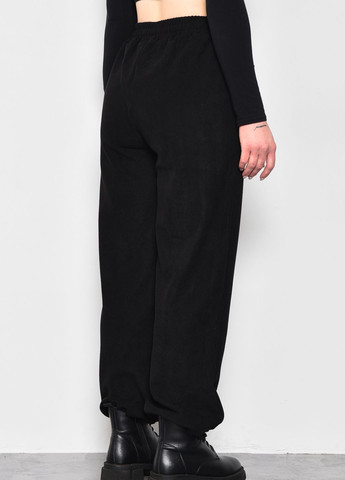 Штаны женские полубатальные расклешенные черного цвета Let's Shop (278050412)