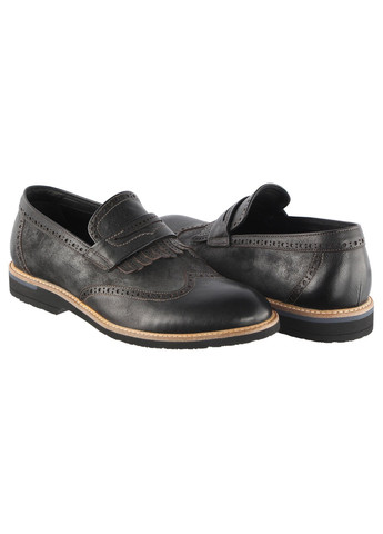 Черные мужские классические туфли 61803 Cosottinni без шнурков