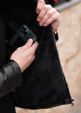Чорна зимня куртка winter jacket v6 black чорний Pobedov