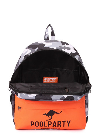 Женский тканевый рюкзак Mini mini-camo-orange PoolParty (262892107)