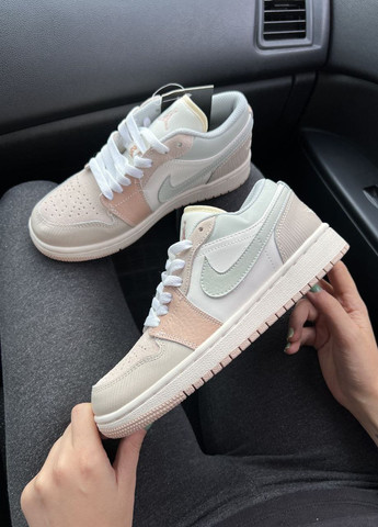 Кросівки репліка Jordan Low Beige Vakko бежеві демісезони (265309764)