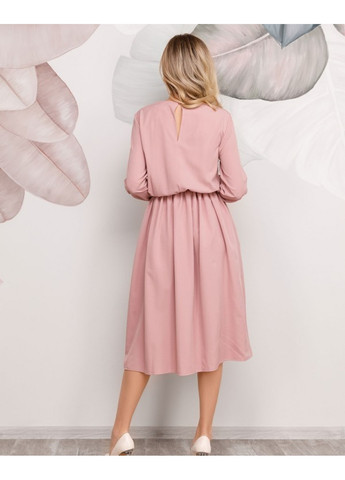 Рожева ділова сукня 12510 рожевий ISSA PLUS