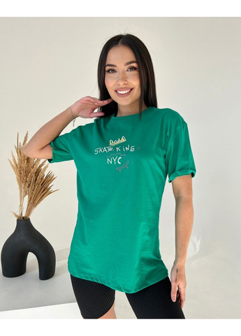 Зеленая футболки wn20-443 зеленый ISSA PLUS