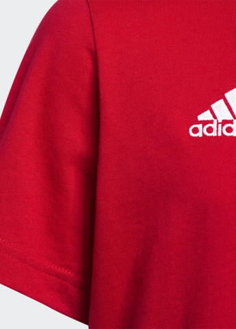 Червона літня футболка fcb kids tee adidas