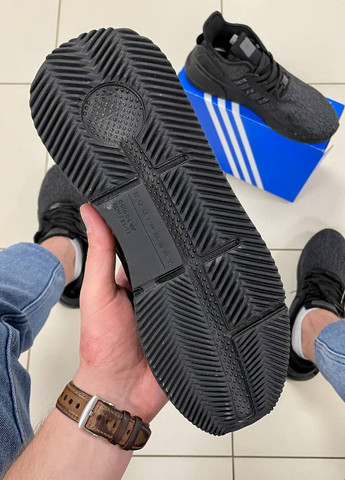 Черные демисезонные удобные мужские кроссовки копия No Brand