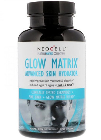 Glow Matrix Advanced Skin Hydrator 90 Caps Neocell (256720889)