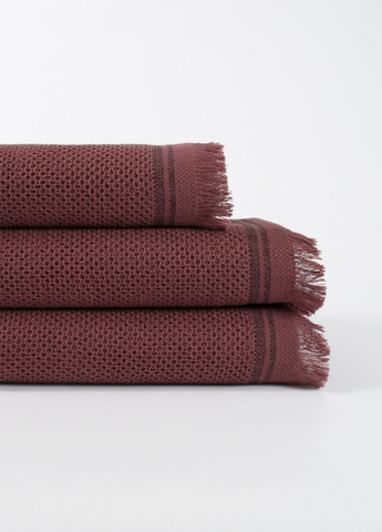 Buldans полотенце махровое - parga (patara) burnt bordo бордовый 80*160 однотонный бордовый производство - Турция