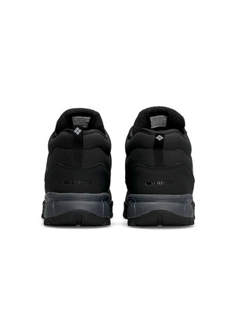 Черные демисезонные кроссовки мужские, вьетнам Columbia Firebanks Mid Trinsulate Black Grey