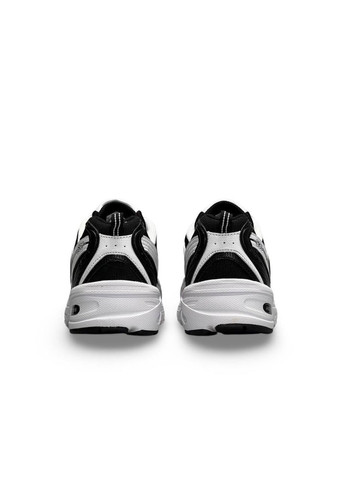 Черно-белые демисезонные кроссовки мужские, вьетнам New Balance 530 Premium Basis White Black