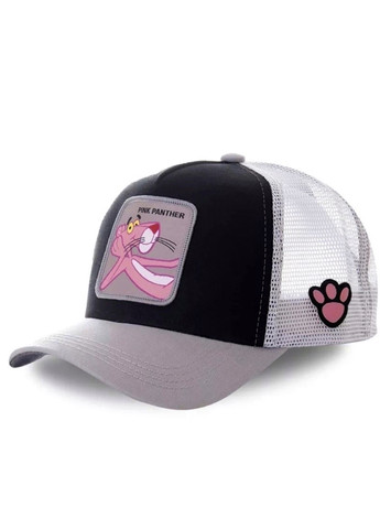 Кепка Pink Panther Розовая пантера мультики мультфильм с сеточкой Черный Унисекс WUKE One size Brand тракер (259428968)