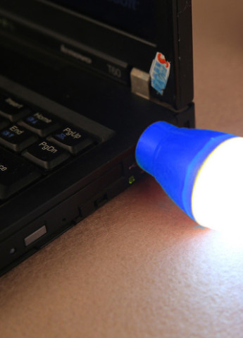 USB LED Лампочка 2W / 5В, Портативна світлодіодна USB лампа для павербанка, Синя Martec (256900198)