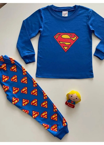 Синяя красивая и модная детская пижама для мальчика в возрасте 3 года. рост 95см Baby