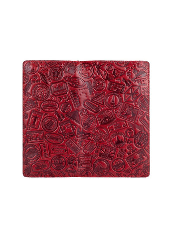 Кожаный бумажник WP-05 Crystal Red Let's Go Travel Красный Hi Art (268371128)
