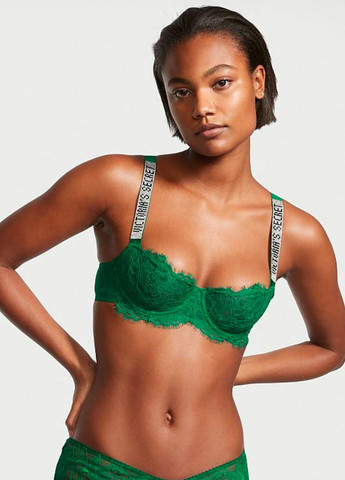 Зелений комплект жіночої мереживної білизни Victoria's Secret