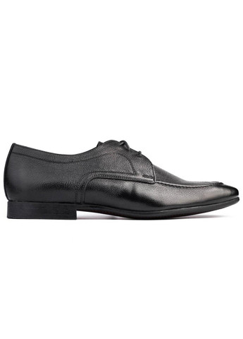 Черные классические туфли мужские бренда 9401221_(16) Mida на шнурках