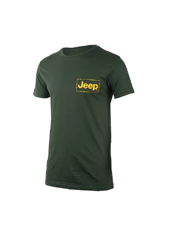 Зелена футболка t-shirt stiched frame small print j22w Jeep
