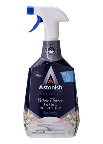 Нейтралізатор запахів для текстилю, килимів та одягу Fabric Refresher White Flowers 750мл Astonish (261925464)