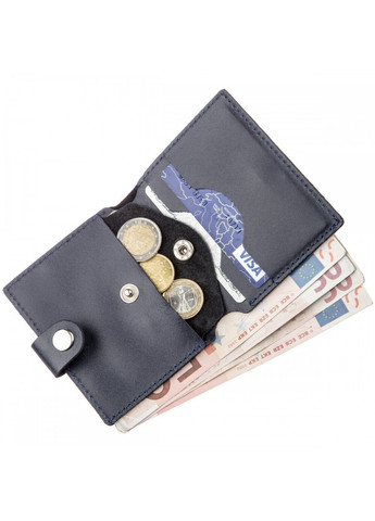 Чоловічий гаманець зі шкіри 16224 Синій Shvigel (262523372)