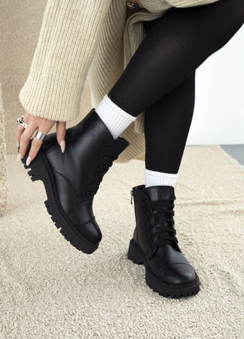 Чорні жіночі черевики на низькому ходу Villomi (271679375)