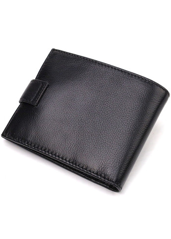 Классический мужской бумажник из натуральной кожи флотар 21791 Черный Canpellini (259874012)