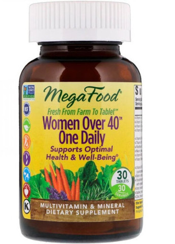 Women Over 40 One Daily 30 Tabs MegaFood (256725597)