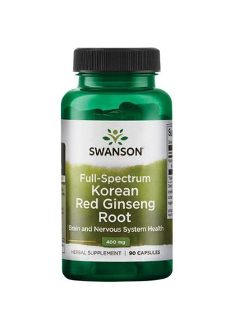 Korean Red Ginseng Root 400 mg 90 Caps Swanson (260478985)