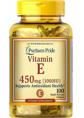 Puritan's Pride Vitamin E 1000 IU 100 Softgels Puritans Pride (256721114)