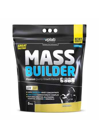 Гейнер со Сложными Углеводами и Креатином Mass Builder - 5000г Малиновый йогурт VPLab Nutrition (270937568)