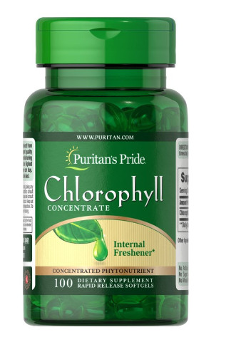 Puritan's Pride Chlorophyll Concentrate 50 mg 100 Softgels Puritans Pride (256719902)