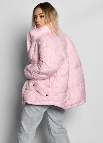 Розовая демисезонная женская демисезонная куртка оверсайз X-Woyz