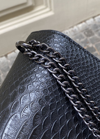 Жіноча сумка крос-боді з підковою чорна No Brand (270829157)