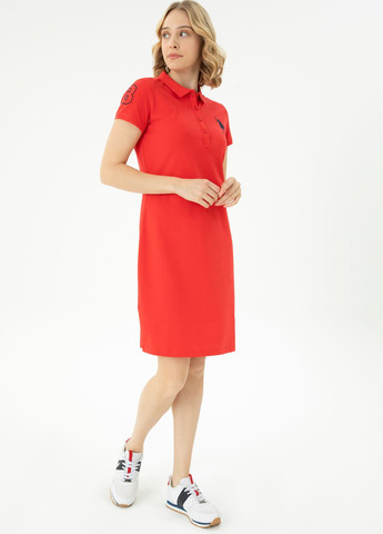 Красное платье женское U.S. Polo Assn.