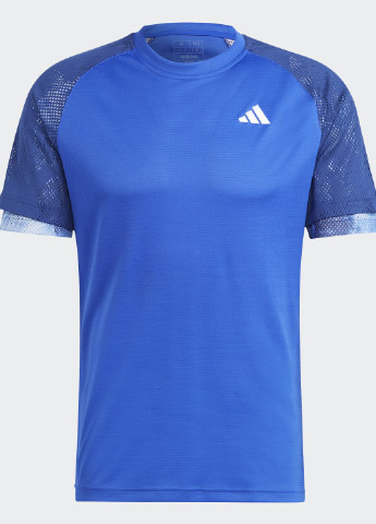 Синяя футболка melbourne ergo tennis heat.rdy raglan adidas