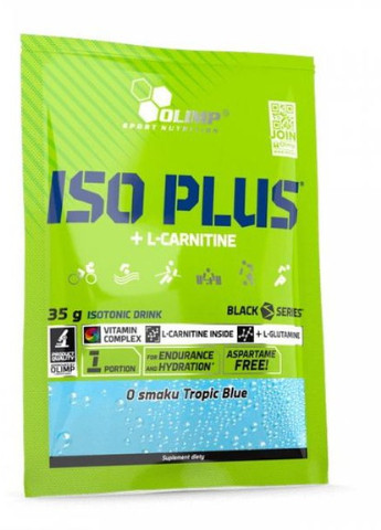 Olimp Nutrition Iso Plus+ L-Carnitine sachet 35 g Tropic Blue Olimp Sport Nutrition (256723120)