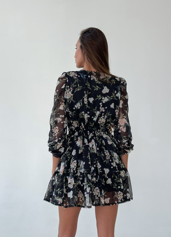 Чорна сукня Liton з квітковим принтом