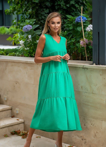 Кислотно-зеленое платье аndriana кислотно-зеленое No Brand