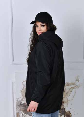 Чорна жіноча куртка колір червоний р.48/50 421242 New Trend