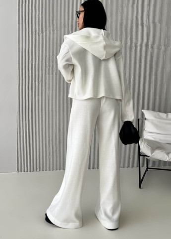 Белые классические, кэжуал демисезонные кюлоты брюки Jadone Fashion