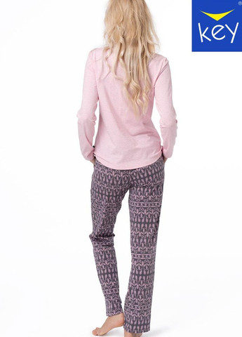 Розовая пижама женская xl mix принт lns 794 b23 Key