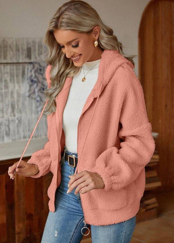 Розовая женская куртка бомбер цвет пудра р.46/48 442428 New Trend