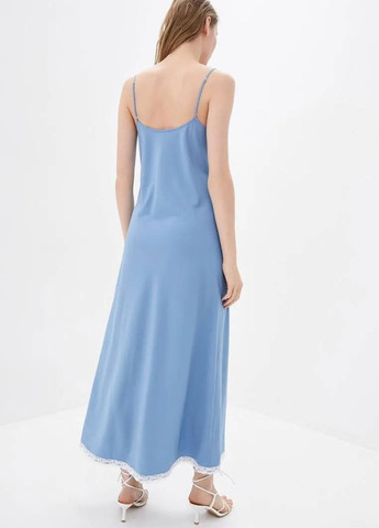 Блакитна вечірня сукня жіноча alba, блакитна Handmade з тваринним принтом