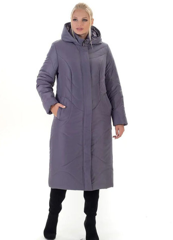 Лілова зимня зимова жіноча куртка великого розміру SK